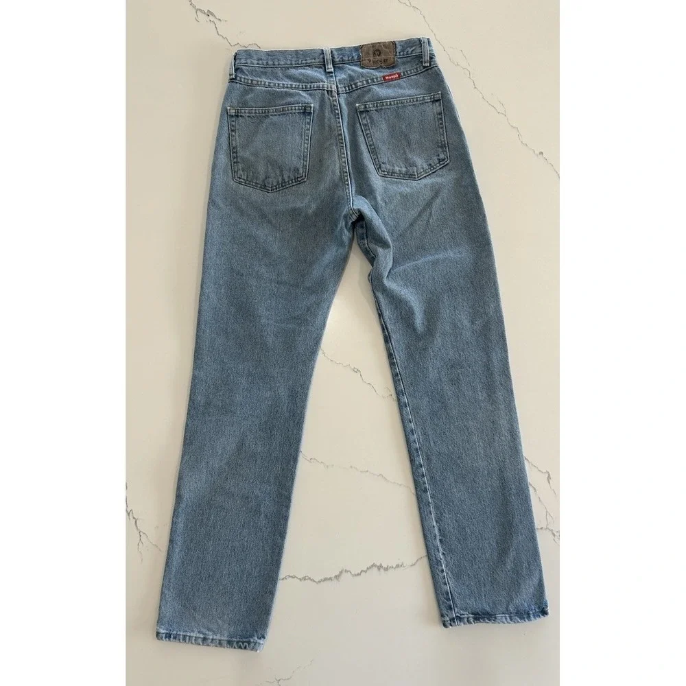 Vintage Wrangler Casual LightWash Straight Leg Jeans 33x34